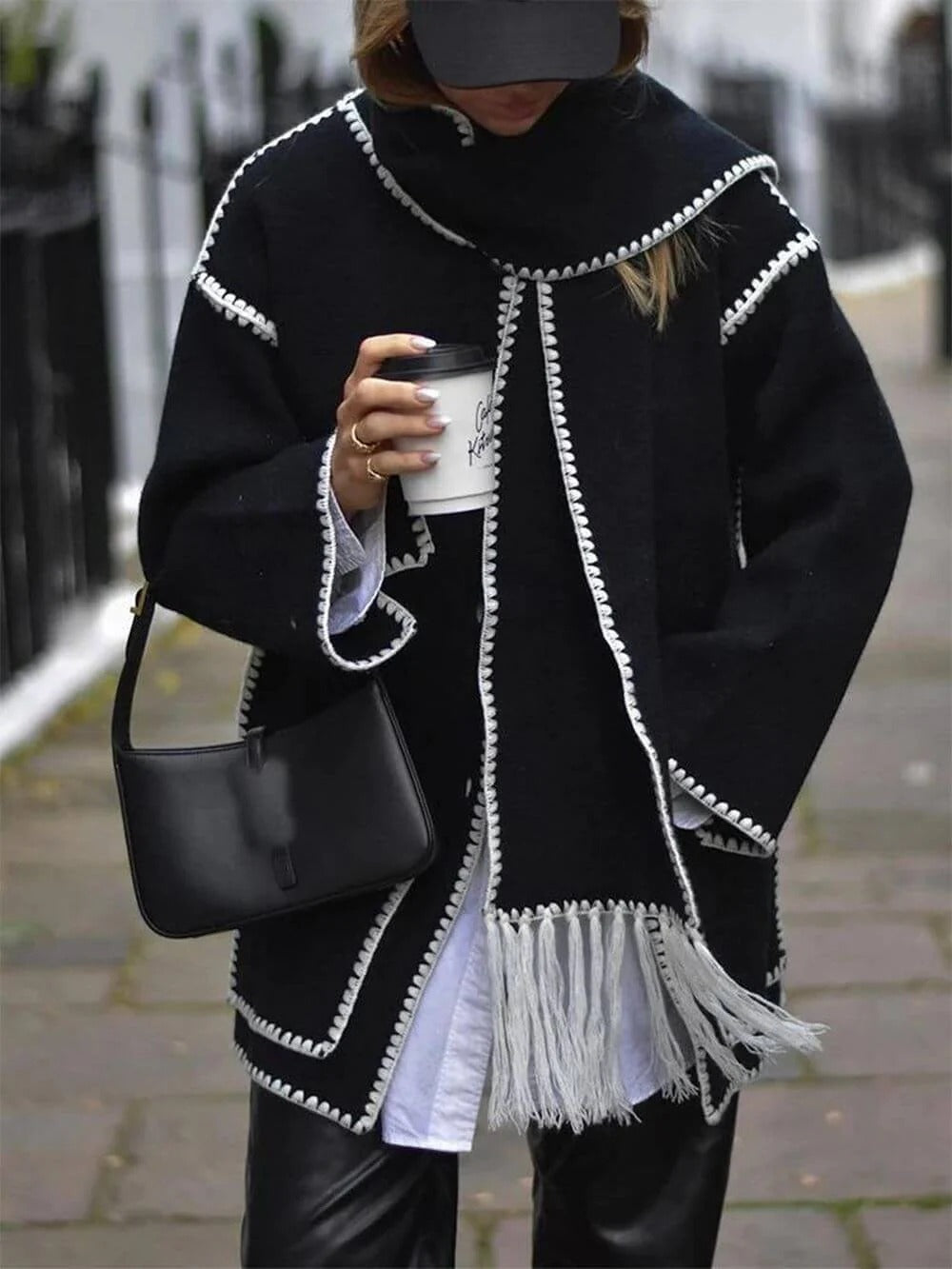 Paris Chic Cape Coat