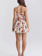 Rose Bloom Mini Dress