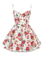 Rose Bloom Mini Dress