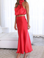 Ivory Elegance Maxi Set