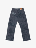 Vintage Washed Graphic Jeans