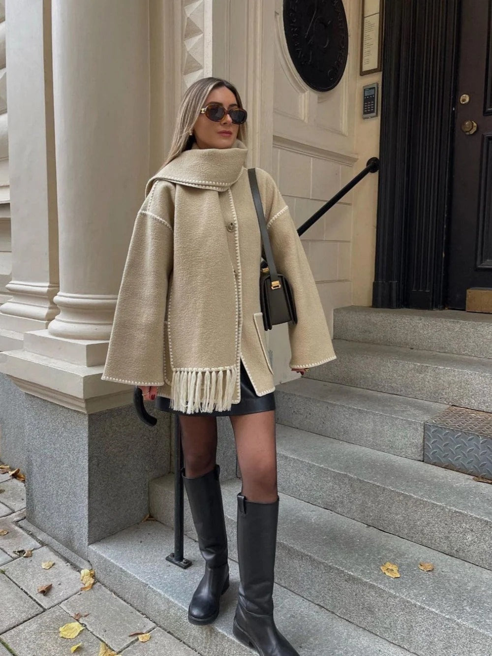 Paris Chic Cape Coat