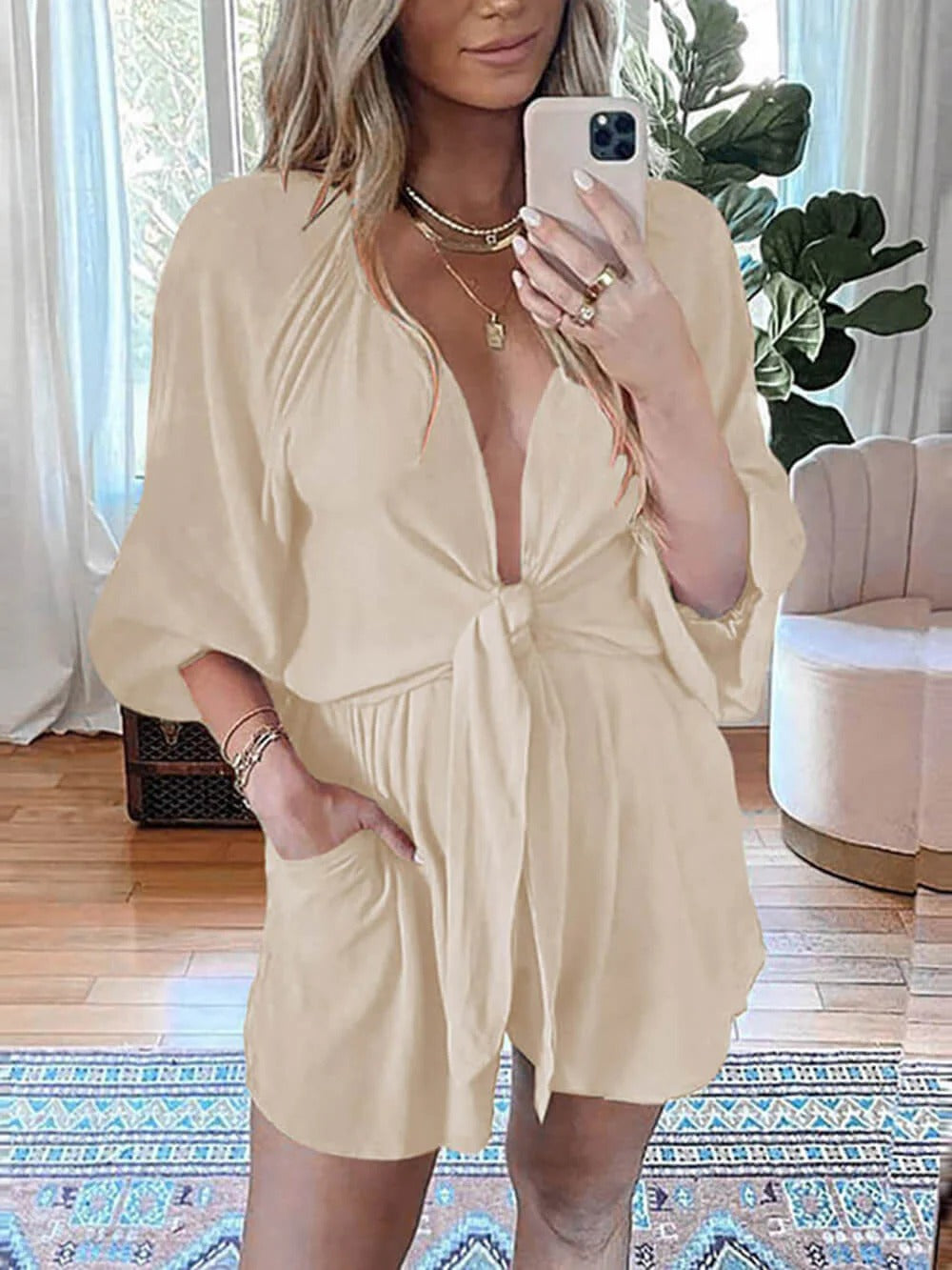 Olive Soft Flow Jumpsuit
