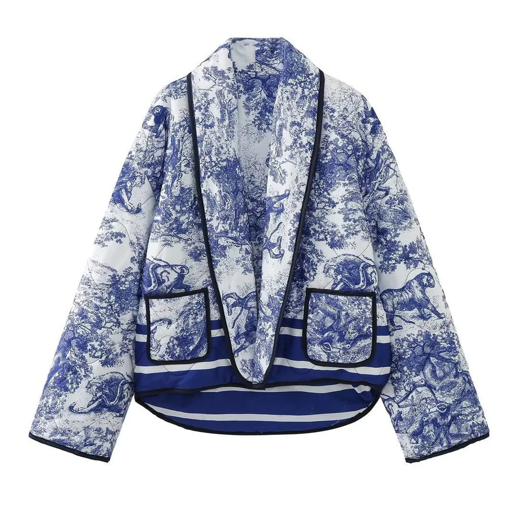 Blue Heritage Quilted Coat