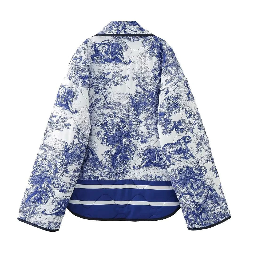 Blue Heritage Quilted Coat