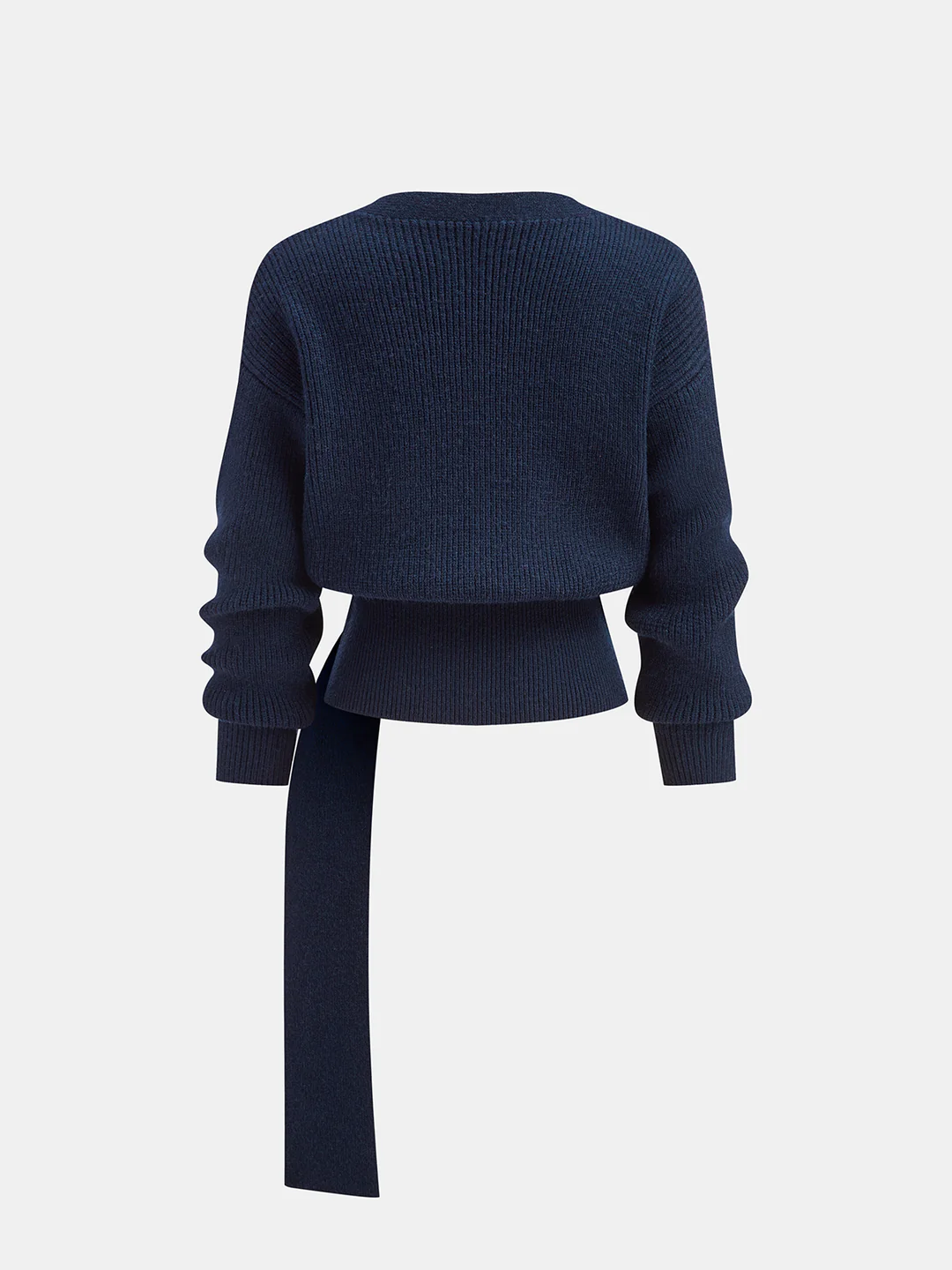 Metal Ring Knit Wrap Cardigan