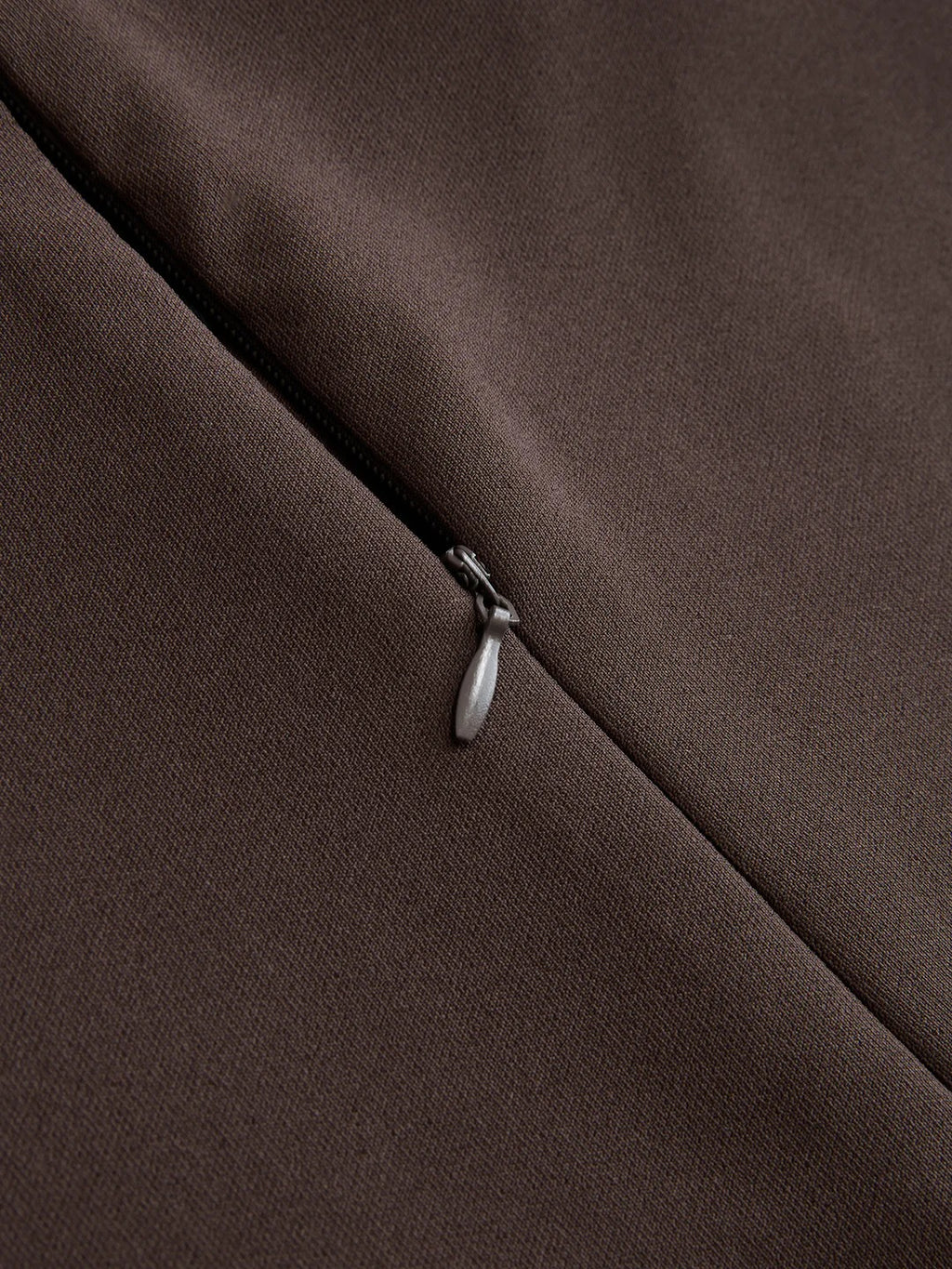 Crossed Faux Leather Waist A-Line Skirt