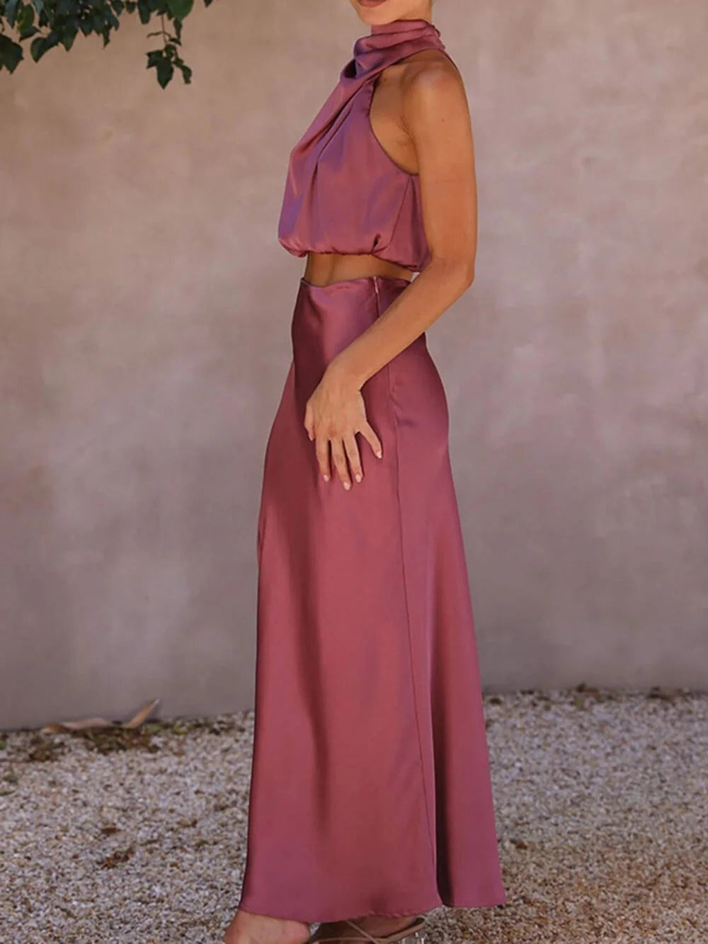 Ivory Elegance Maxi Set