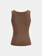 Tank Top & Capelet Knit Two-Piece Set