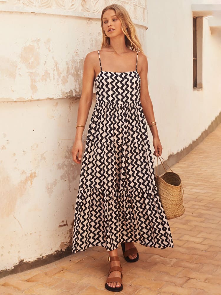 Wave Charm Maxi Dress