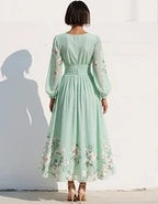 Sage Blossom Dress