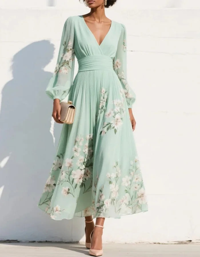 Sage Blossom Dress