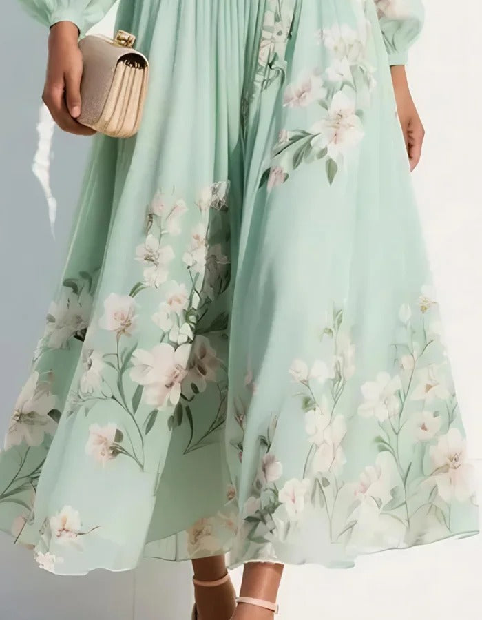 Sage Blossom Dress