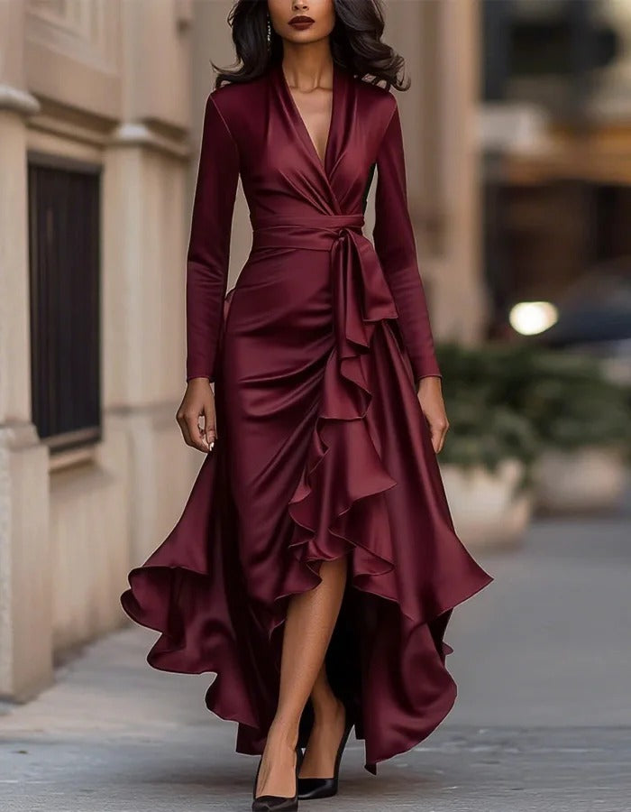 Noir Cascade Dress