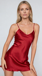Midnight Silk Slip Dress